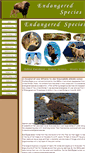 Mobile Screenshot of endangeredspeciesearth.com