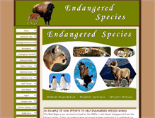 Tablet Screenshot of endangeredspeciesearth.com